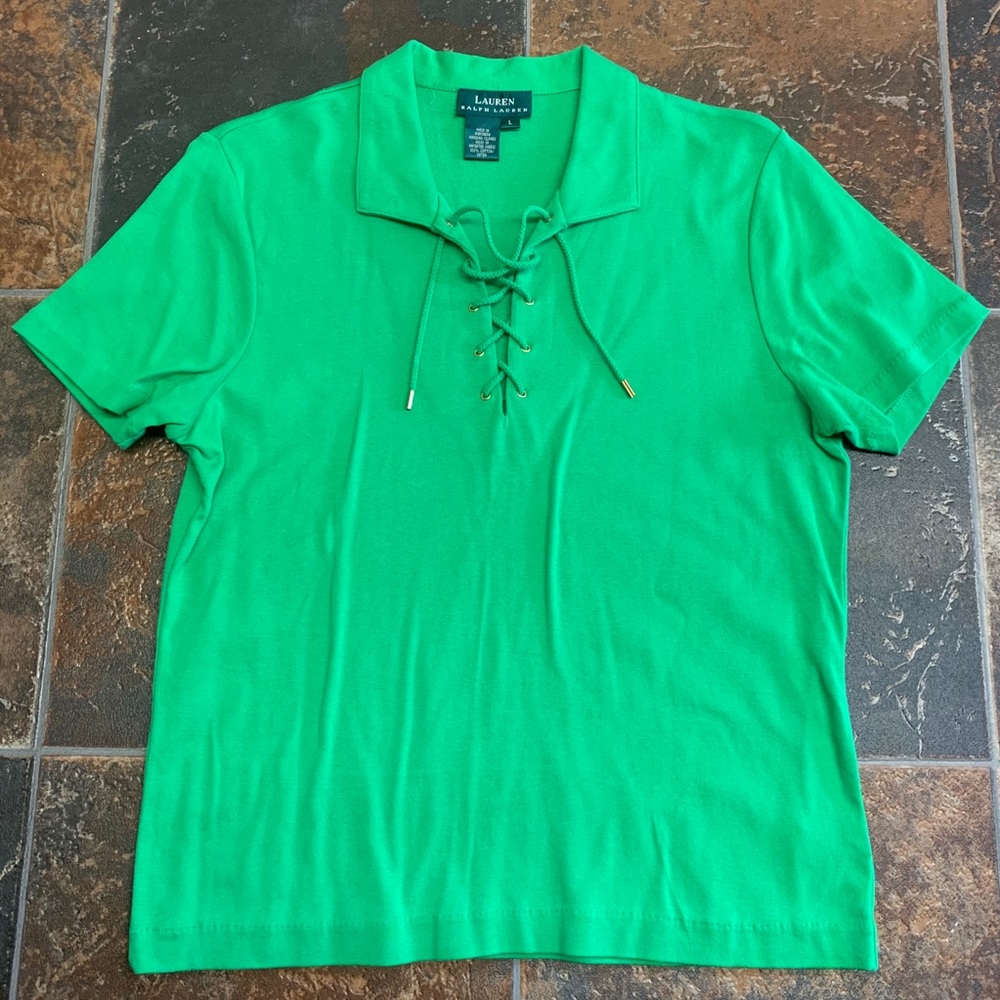 Lauren Ralph Lauren Polo Shirt Womans Large